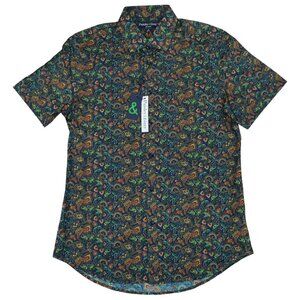 Paisley & Gray Sawyer Slim Fit Button-Down Men's Short Sleeve Shirt NWT